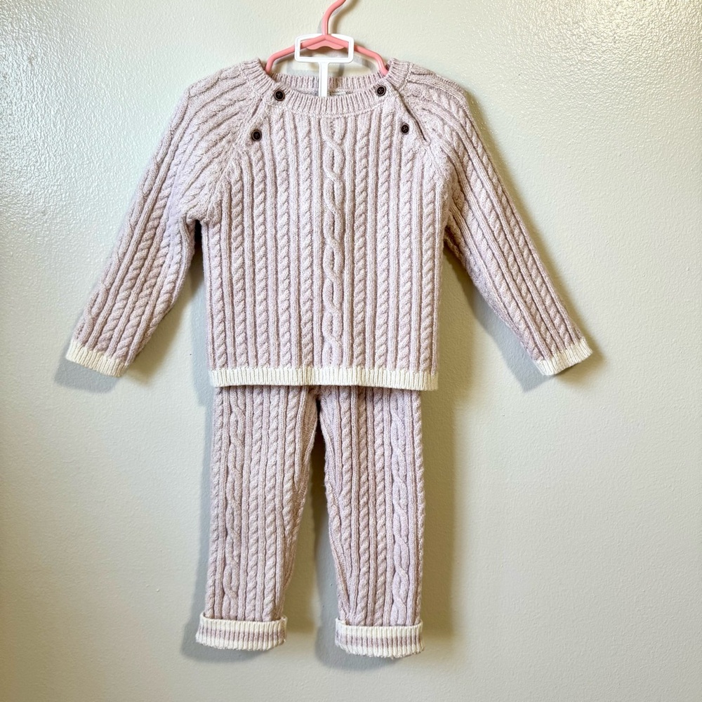 Janie and jack knit top and pants